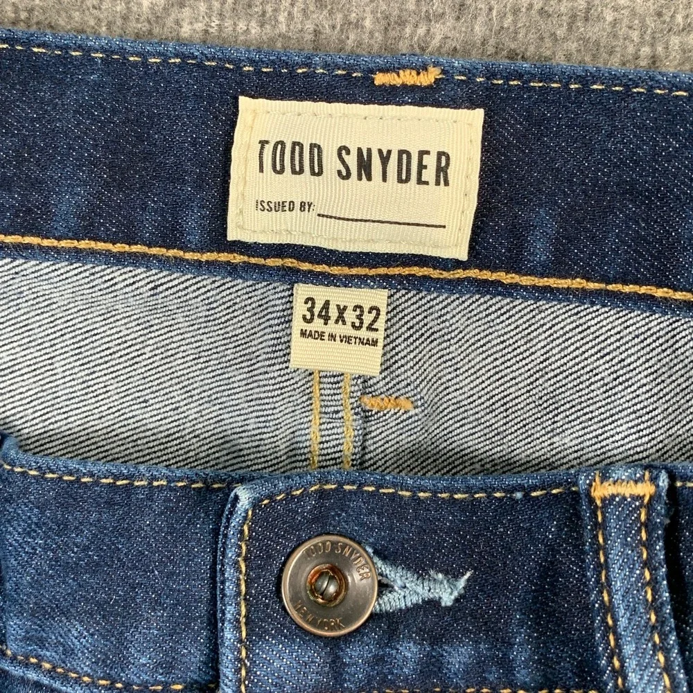 Todd Snyder Jeans Men 34x30 Slim Fit Stretch 5 Pocket Pant Modern A1